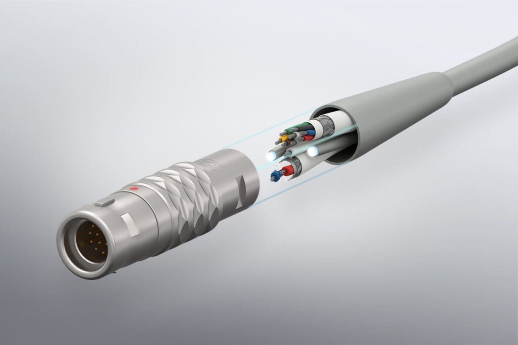 ODU liittimen räjäytyskuva